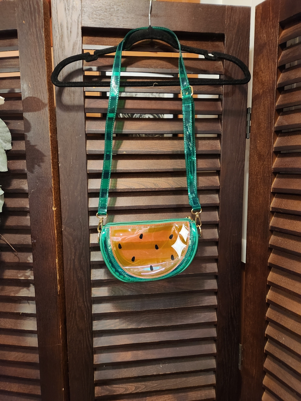 Green Watermelon Crossbody Bag – Clear Fruit Design